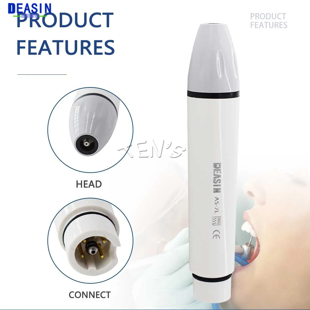 

1pc Dental LED Light AS-7L Ultrasonic Scaler Handpiece Detachable Ultrasonic Piezo Scaler Handle for SATELEC DTE Series Device