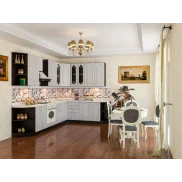 

Угловая кухня Париж-3900х2000 Серое дерево-Венге