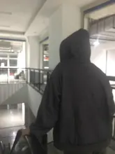 Sudadera con capucha para mujer, de dibujos animados, de oso, primavera y verano, con cremallera, moda coreana, 12345-Lillte