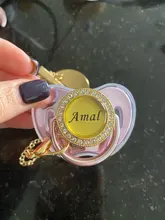 Pacifier PPC Dummy Any-Name Gold-Bling Bpa-Free Personalized And MIYOCAR Can-Make Unique-Design