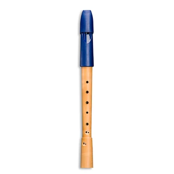 

1054 prima блокфлейта soprano, blue plastic/Wood, baroque system