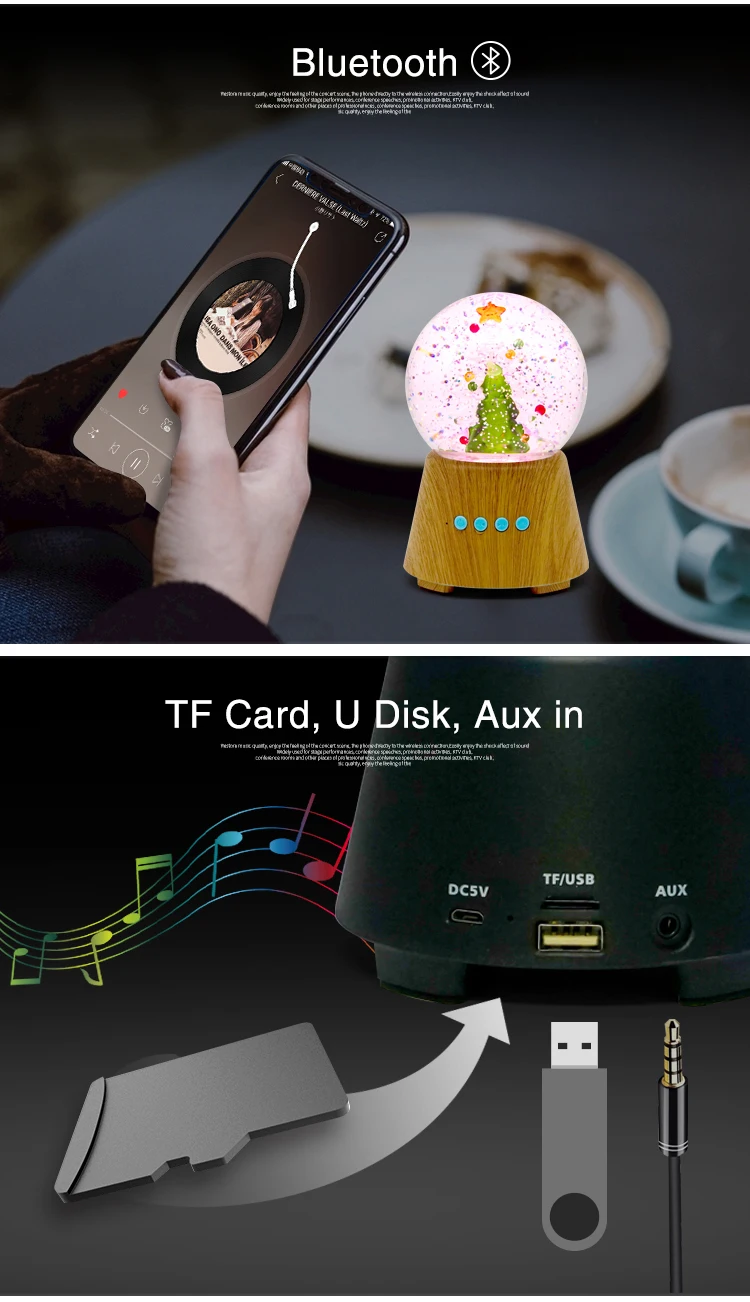 Подарок X'mas декоративный шар форма Bluetooth динамик портативная беспроводная Новогодняя вечеринка украшение шар динамик с функцией Bluetooth