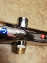 Bathtub Faucet Thermostatic-Mixer Tap Mixing-Valve Chrome Hot Cold And