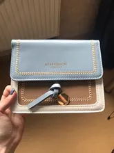 Bolso cruzado de cuero de color de contraste para mujer, bandolera de hombro sencilla de viaje, a la moda, 2020