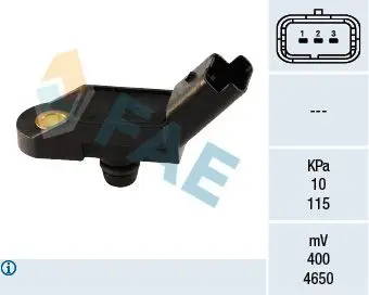Датчик давления воздуха Citroen C4-C8/Xsara, Peugeot 206/307/406