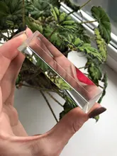 Prisma Triangular BK7 para enseñanza física, prismas de vidrio óptico de 25x25x80mm, luz refractada de espectro arcoíris para niños y estudiantes