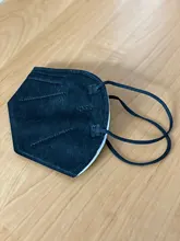 Mascarilla FFP2 KN95 para adultos, máscara negra cara con 5 capas de filtro, transpirable, antipolvo, sin grafeno, 50-200 Uds.