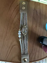 Reloj de pulsera para mujer, de cuarzo, redondo, analógico, informal