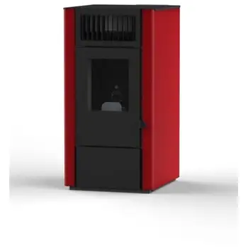 

Pellet stove Dora thermal power rated kW 8 color RossoEVA CALOR554.96