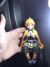 Premium Chokonose figura Anime cazadora de Kamado Tanjirou Agatsuma Zenitsu comer bolas de arroz PVC figura de acción