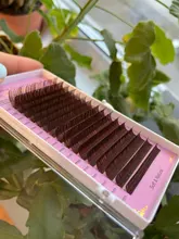 NAGARAKU-extensiones de pestañas de visón, 16 filas, color marrón, natural, supersuave, B C D, herramientas de maquillaje, alta calidad