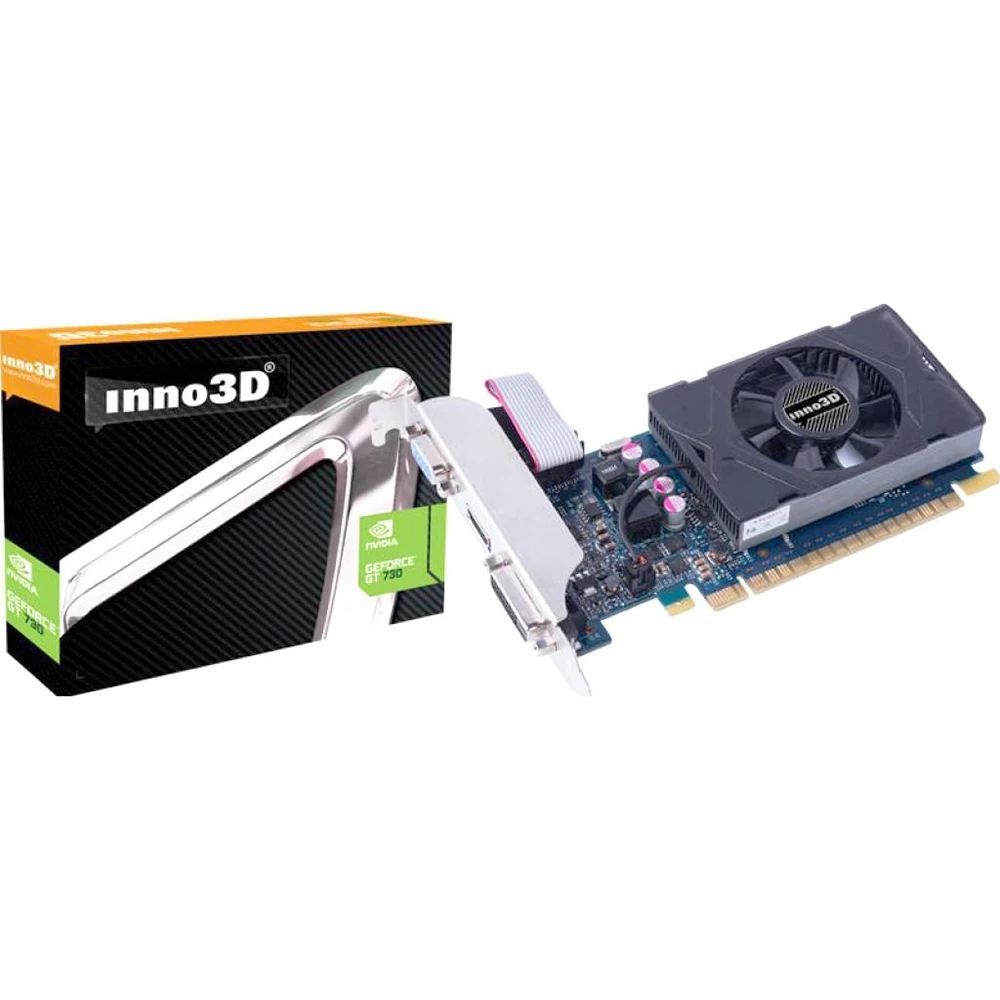 Видеокарта INNO3D nVidia GeForce GT 730 2048MB 5000MHz 64 bit RTL [N730-3SDV-E5BX]
