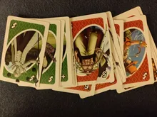 Mattel-Juego de cartas de One Piece, juego de mesa de cartas