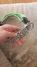 Neck-Belt Pet-Collar Led-Light Flashing Glowing Leopard Night-Safety Nylon Adjustable