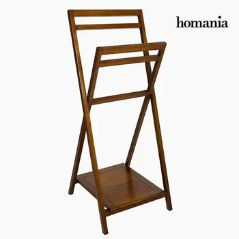 

Free-Standing Towel Rack Wood - Nogal Collection by Homania