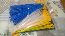 Cable-Organizer Wire-Strap Zip-Ties Ties-Color Self-Locking-Cable Velcro Plastic Nylon