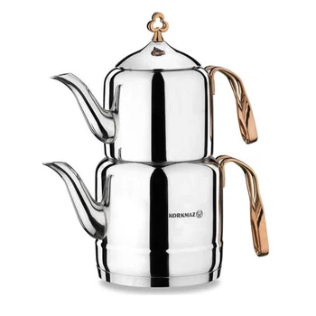 

Korkmaz A213 Cintemani Tea Pot Rose Gold Teamaker Hot Tea Pot English Tea Turkish Cayi
