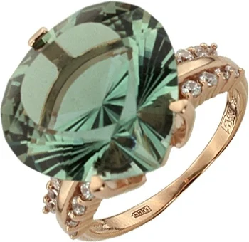 

Aloris ring with amethyst and cubic zirconia in Yellow Gold