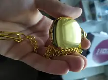 Reloj de bolsillo dorado con cadena para hombre y mujer, Steampunk, números romanos