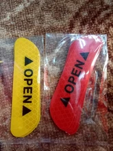 4 unids/set Puerta de coche pegatinas Universal de la seguridad advertencia Mark abierto alta reflectante cinta de la bici de la motocicleta pegatina para casco