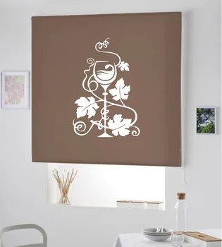 

Blind Iroa roll for kitchen/Glass of Wine! ROLLER BLINDS TRANSLUCENT! (CAFE 100X175)