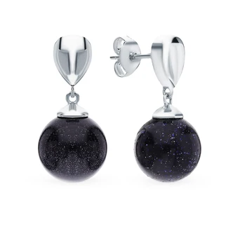 

Silver earrings with adventure sunlight sample 925