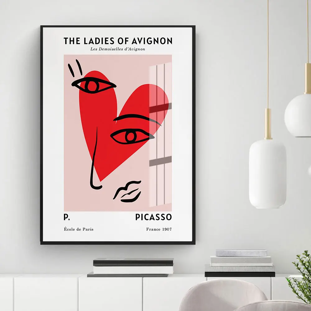 

Les Muses Picasso Abstract Art Canvas Painting Nordic Exhibition Posters and Prints Gallery Wall Pictures Living Room Decor