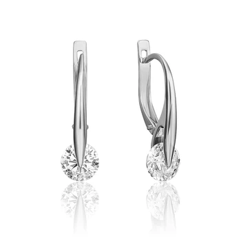 

585 sterling gold earrings, platinum brand, art. 02-4568-501-1120-38