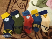 5 par/lote NIÑOS Calcetines de algodón Otoño Invierno primavera niños niñas caliente calcetines tira con dibujos deportes Calcetines