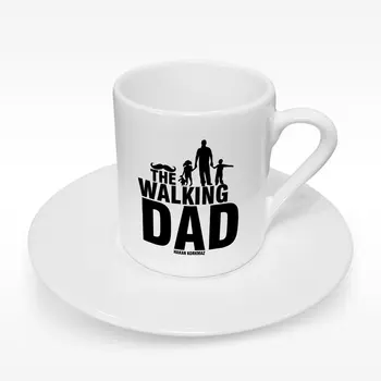 

Personalized The Walking Dad Design Turkish coffee Cup-2