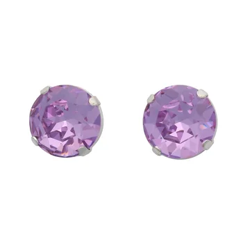 

Crystal rhinestones in Tsap/Silver round 12mm, 2 PCs pack of Astra (117 lilac)