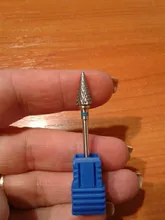 1 Uds cerámica de carburo de tungsteno de broca para rebaba Bits cono de fresado para manicura máquina de taladro eléctrico poco Máquina Herramienta de uñas