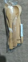 10 unids/set 5,1 pulgadas cuchara de madera vajilla ecológica de bambú cuchara de café Té de Miel cuchara agitador NIN668