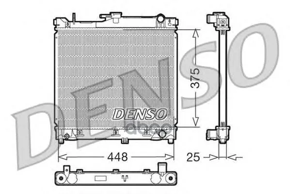 Радиатор Охладжения Двс Denso Suzuki Jimny (98-18) Мкпп арт. DRM47014 |