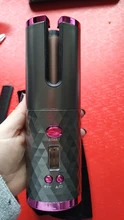 Rizador de pelo inalámbrico y giratorio automático, recargable por USB rizador de pelo, pantalla LED, herramienta de estilismo ajustable con temperatura