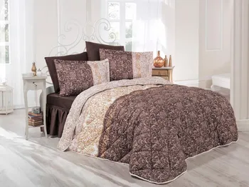 

Multicolored Duvet and Duvet Cover Set Single Single Satin Sleep Set Made of 100% Cotton MİRACE V1