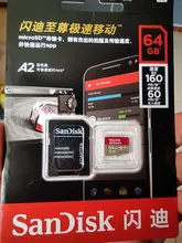 Micro-Sd-Card Sdxc V30 Sandisk Extreme Flash U3 Phone/Camera Trans 256GB 64GB 128GB A2