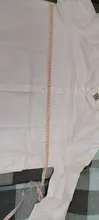 White Blouse Button-Shirt Tunics Cotton Long-Tops Plus-Size Feminine