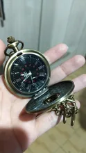 Números romanos negros de cuarzo reloj de bolsillo hombres mujeres negro Funda hueca Steampunk Vintage colgante, collar, mejores regalos para hombres y mujeres