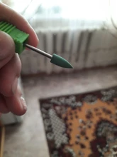 ASWEINA 1 Uds puntiagudo hacen cabeza 7 colores de goma y carburo de silicio tampón de uñas de manicura de uñas accesorios de taladro herramientas