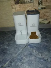 3.8L Large Capacity Pet Dog Cat Automatic Feeder Detachable Bowl Water Dispenser Food
