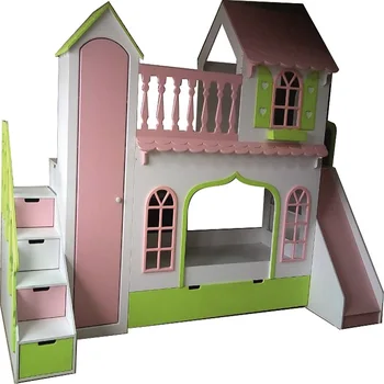

Bunk bed with шкафом and slide