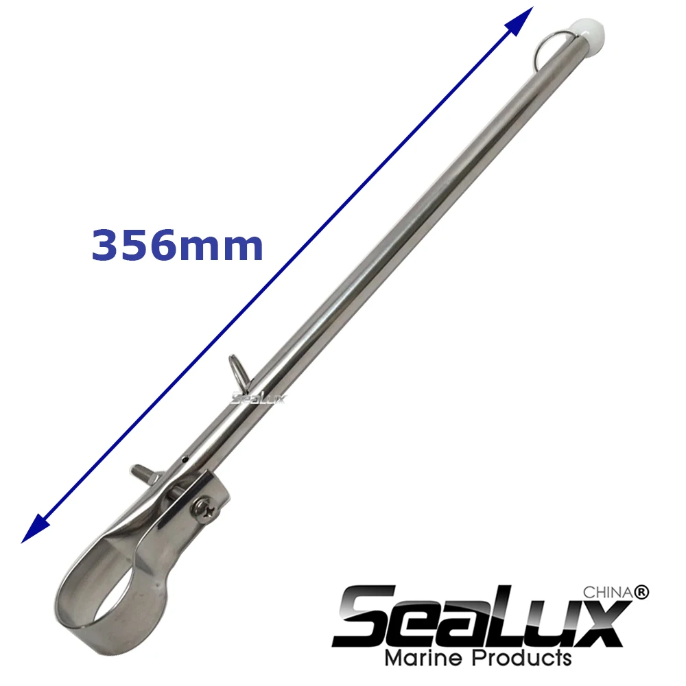 Sealux Abnehmbare Flagge Pole Marine Grade 304 Edelstahl Flagge Mitarbeiter für Boot Yacht Camper RV – Detail 3