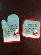 Party-Decoration-Supplies Gloves Kitchen-Mat Dining Christmas-Baking Natal Xmas New-Year