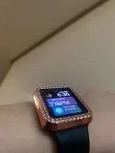 Funda de diamante para Apple Watch 5, 44mm, 40mm, iWatch Series 4, protector de pantalla, funda de PC para Apple Watch 3, 38mm, 42mm