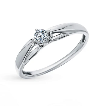 

Gold ring "diamonds of Yakutia" sunlight sample 585