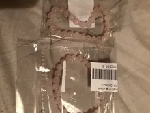 Pulsera elástica de cuarzo con piedra Natural para mujer, brazalete de color rosa en polvo, 2021