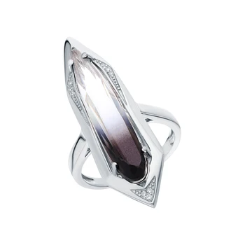 

Silver ring with sieve and cubic zirconium sunlight sample 925