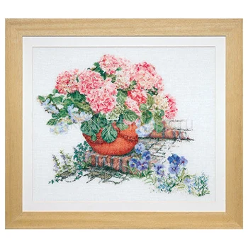 

2078 set for embroidery gouverneur 'гортензия', linen, 45*50 cm