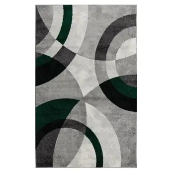 

Carpet Lounge polypropylene GALA-160x230 cm-Green-circulate Pattern